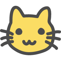猫 ネコ のかわいい手書き風イラストアイコン 可愛い絵文字アイコンイラスト 落書きアイコン