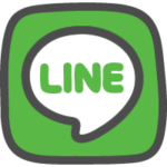 LINE（ライン）ロゴのかわいい手書き風イラストアイコン