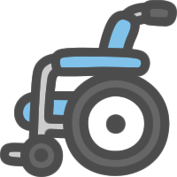 車椅子のイラストアイコン 可愛い絵文字アイコンイラスト 落書き